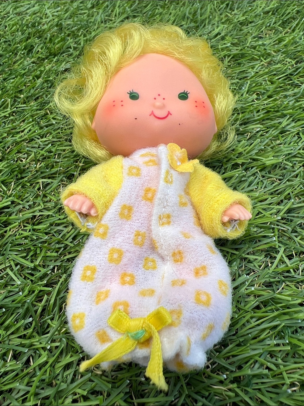 VINTAGE Strawberry Shortcake 1980s Butter Cookie doll with Jelly Bear pet Kenner - Picture 6 of 14